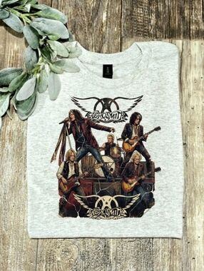 Aerosmith Shirt Rock Music Popular Band Tee